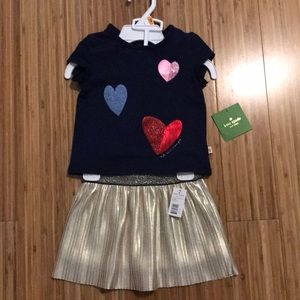 ♠️ Kate Spade ♠️ tee and skirt
